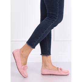 Mocassins en daim rose 9F150 Rose 1