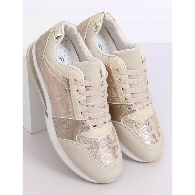 Chaussures de sport pour femmes dorées BL206 Or d'or 1 Chaussures de sport pour femmes dorées BL206 Or d'or 1