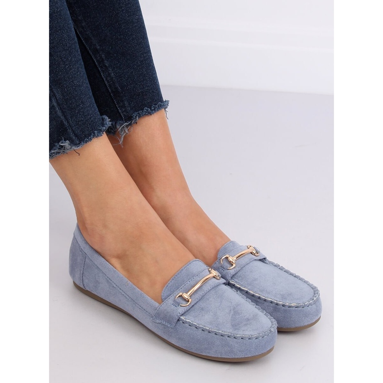 Mocassins femme bleus 99-01A Bleu 1