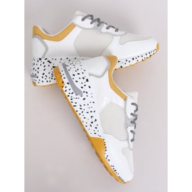 Blanc YL-22 Jaune chaussures de sport 1