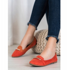 SHELOVET Ballerine Orange Avec Ornement 1