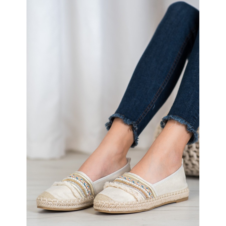 RTX WALK Espadrilles confortables avec ornements beige 2 RTX WALK Espadrilles confortables avec ornements beige 2