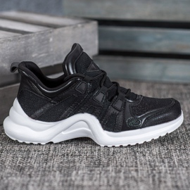 RTX WALK Baskets noires à paillettes le noir 2