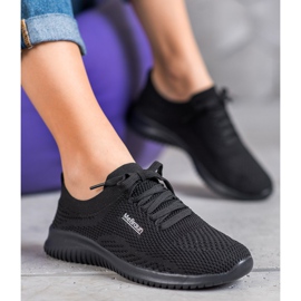 SHELOVET Chaussures textiles nouées noir 1