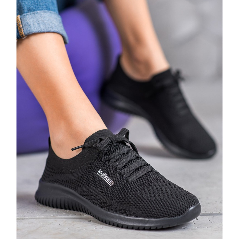 SHELOVET Chaussures textiles nouées noir 1