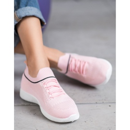 SHELOVET Chaussures de sport roses 1