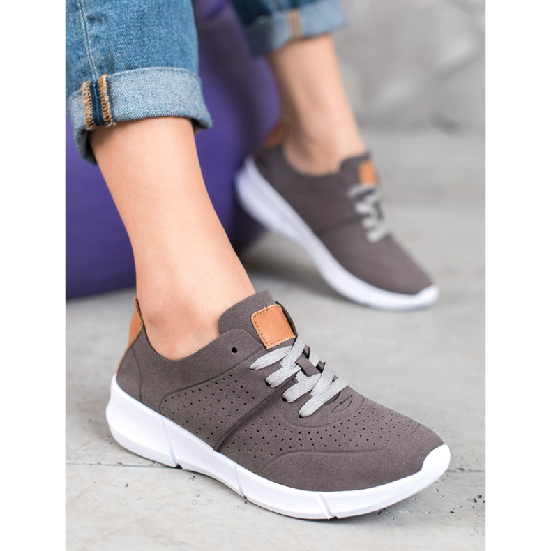 Filippo Chaussures de sport nouées gris 2