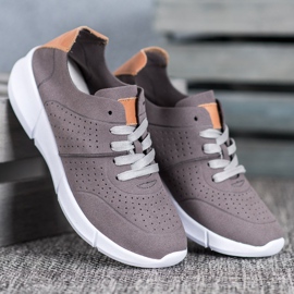 Filippo Chaussures de sport nouées gris 1
