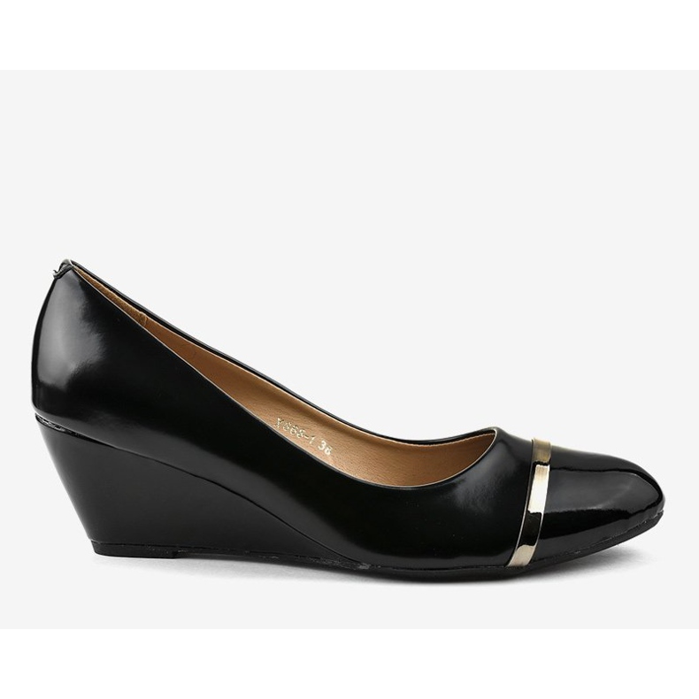 Escarpins noirs sur la cale X668-1 le noir 2