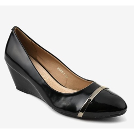 Escarpins noirs sur la cale X668-1 le noir 1