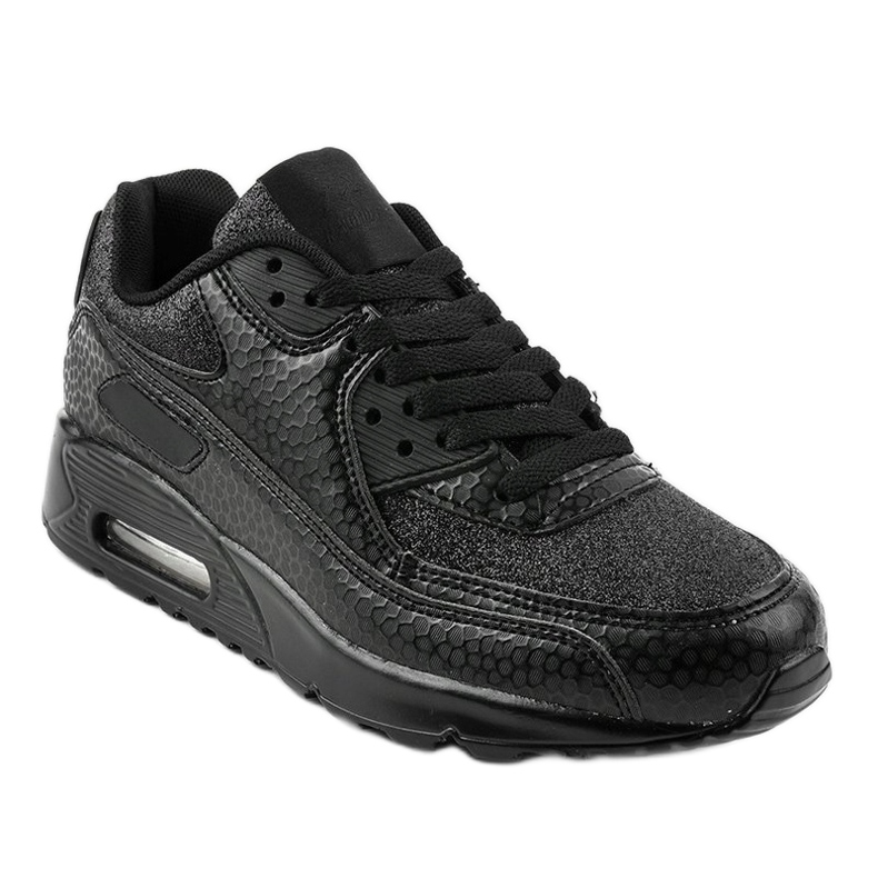 Baskets chaussures de sport noires FXZ81-4 le noir 1 Baskets chaussures de sport noires FXZ81-4 le noir 1
