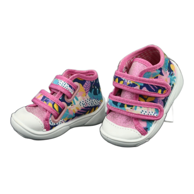 Chaussures enfant Befado orange 212P064 blanche bleu marin bleu rose jaune 2