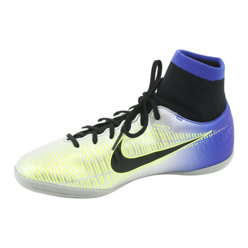 Chaussures d'intérieur Nike Mercurial Victory 6 Df Njr Ic Jr 921491-407 argent 2