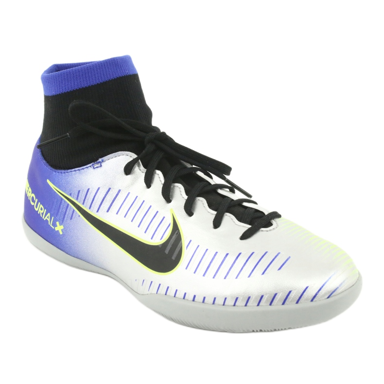 Chaussures d'intérieur Nike Mercurial Victory 6 Df Njr Ic Jr 921491-407 argent 1