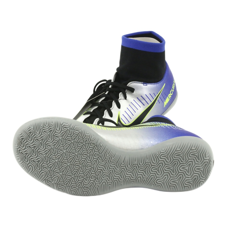 Chaussures d'intérieur Nike Mercurial Victory 6 Df Njr Ic Jr 921491-407 argent 5