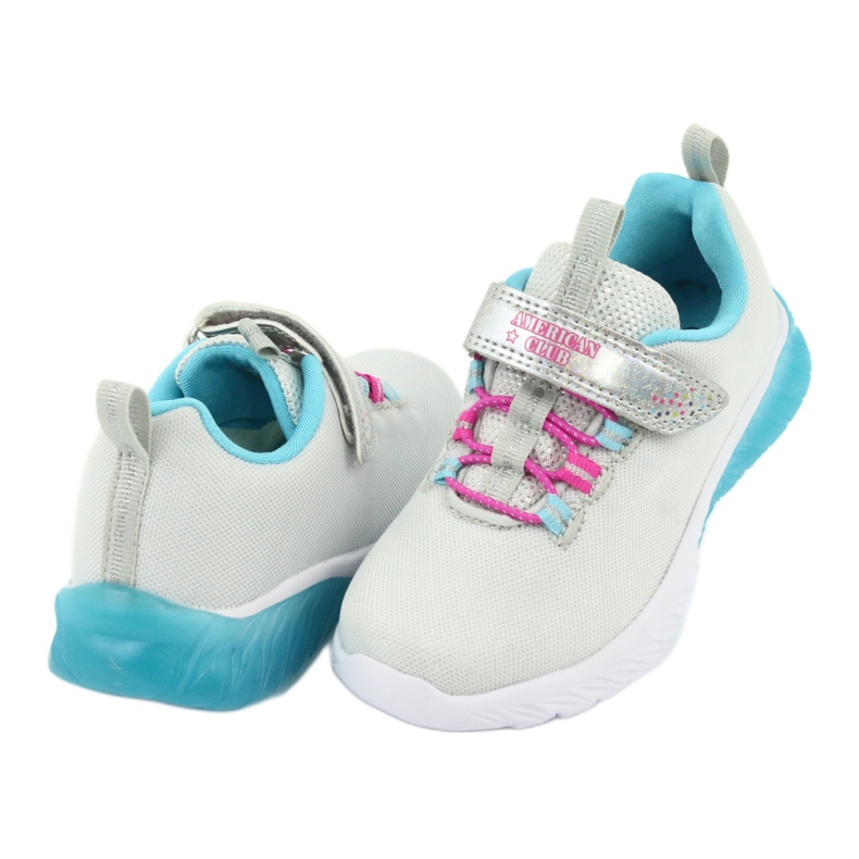 American Club ES14 chaussures de sport gris/bleu 4