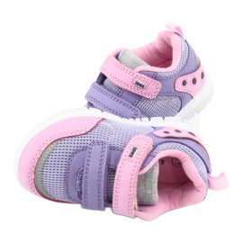 American Club ES23 deux chaussures de sport velcro violet rose 6 American Club ES23 deux chaussures de sport velcro violet rose 6
