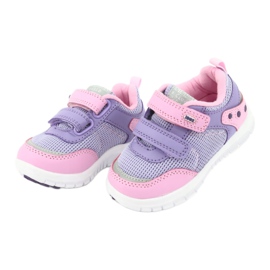 American Club ES23 deux chaussures de sport velcro violet rose 3 American Club ES23 deux chaussures de sport velcro violet rose 3