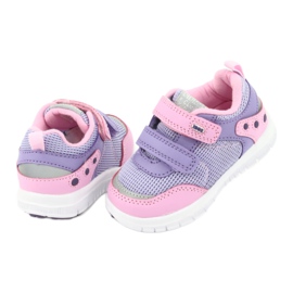 American Club ES23 deux chaussures de sport velcro violet rose 4 American Club ES23 deux chaussures de sport velcro violet rose 4