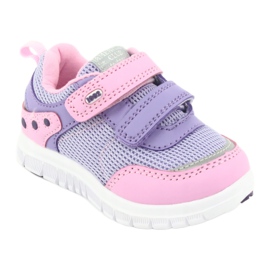American Club ES23 deux chaussures de sport velcro violet rose 1 American Club ES23 deux chaussures de sport velcro violet rose 1