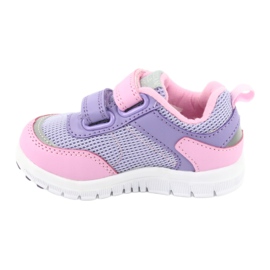 American Club ES23 deux chaussures de sport velcro violet rose 2 American Club ES23 deux chaussures de sport velcro violet rose 2
