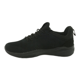 Chaussures de sport noires American Club HA05 à enfiler 2