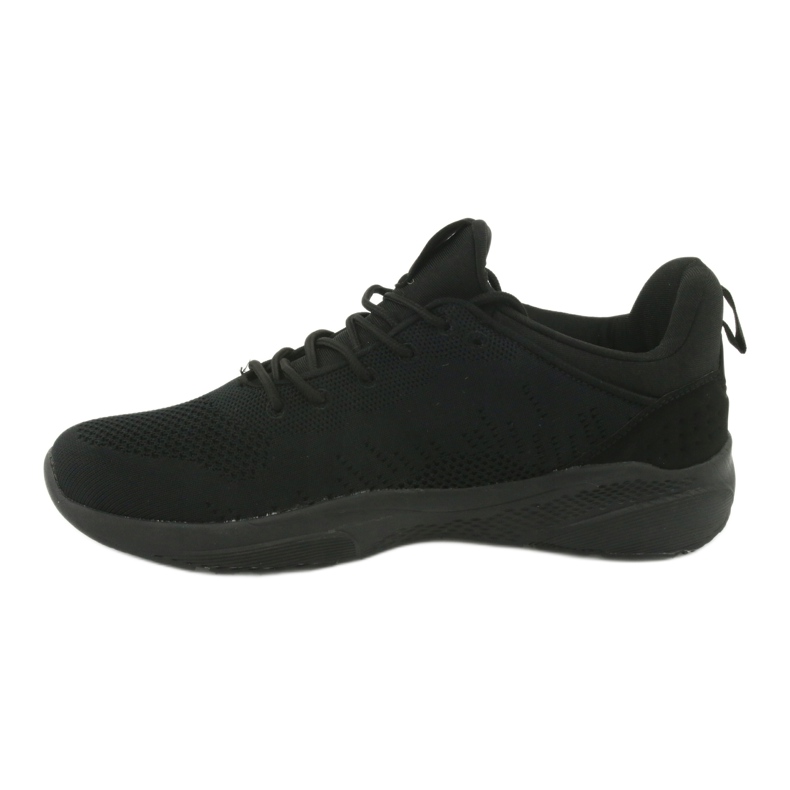 Chaussures de sport noires American Club HA05 à enfiler 2