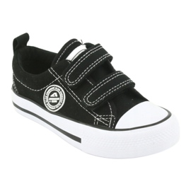 Baskets noires à scratch American Club LH35 1