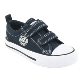Baskets bleu marine American Club LH35 Velcro 1