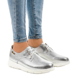 Chaussures classiques argent mat XC672-1 gris 1