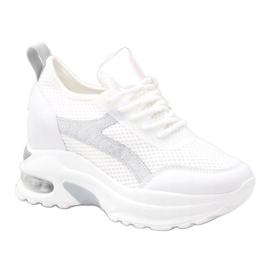 Baskets de sport blanches avec le système AB5722 gris 1