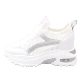 Baskets de sport blanches avec le système AB5722 gris 3