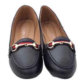Mocassins ballerines en similicuir noir 9F177 le noir 2