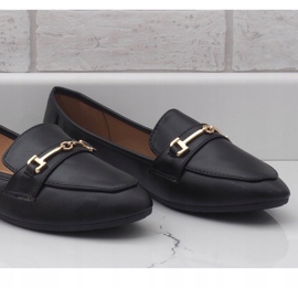 Mocassins ballerines en similicuir noir 9F176 le noir 2