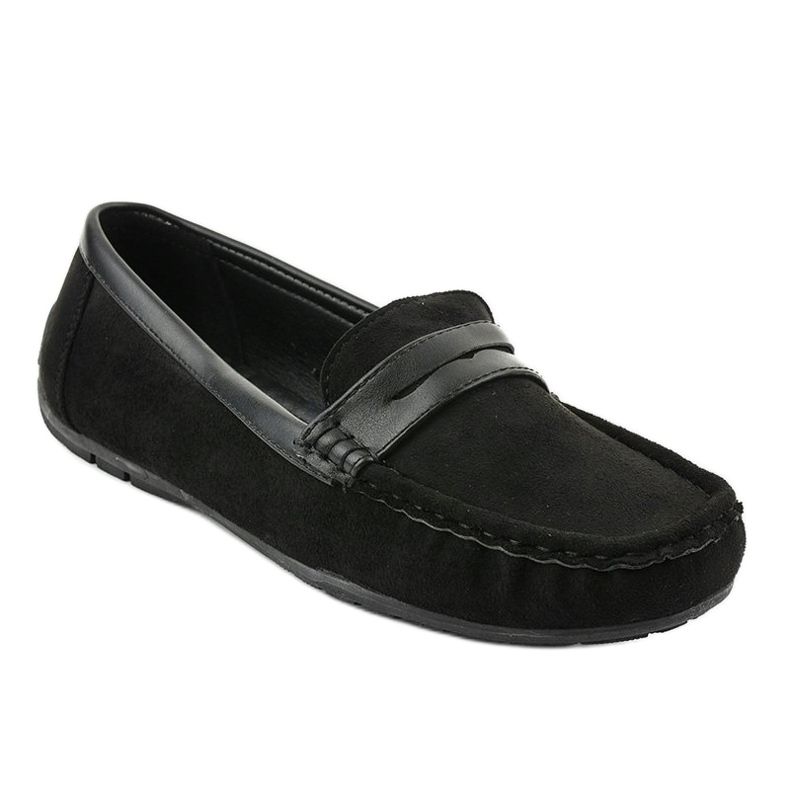 Mocassins noirs de ballerines BO-378 1