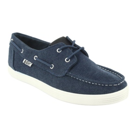 Mocassins pour hommes Lee Cooper GC008Q-01 bleu marine 1