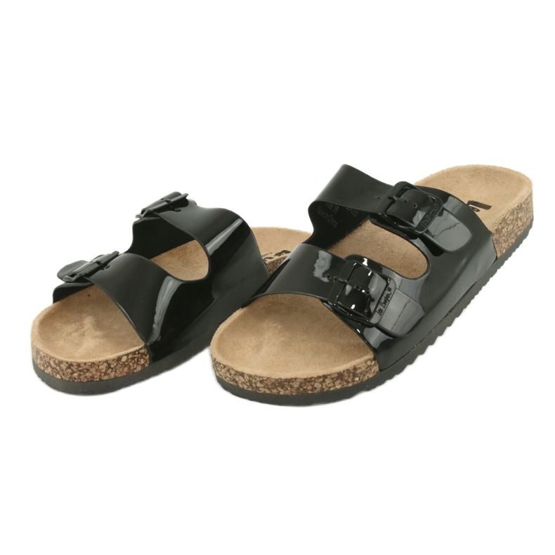 Chaussons anatomiques laqués noirs Lee Cooper 1043 2