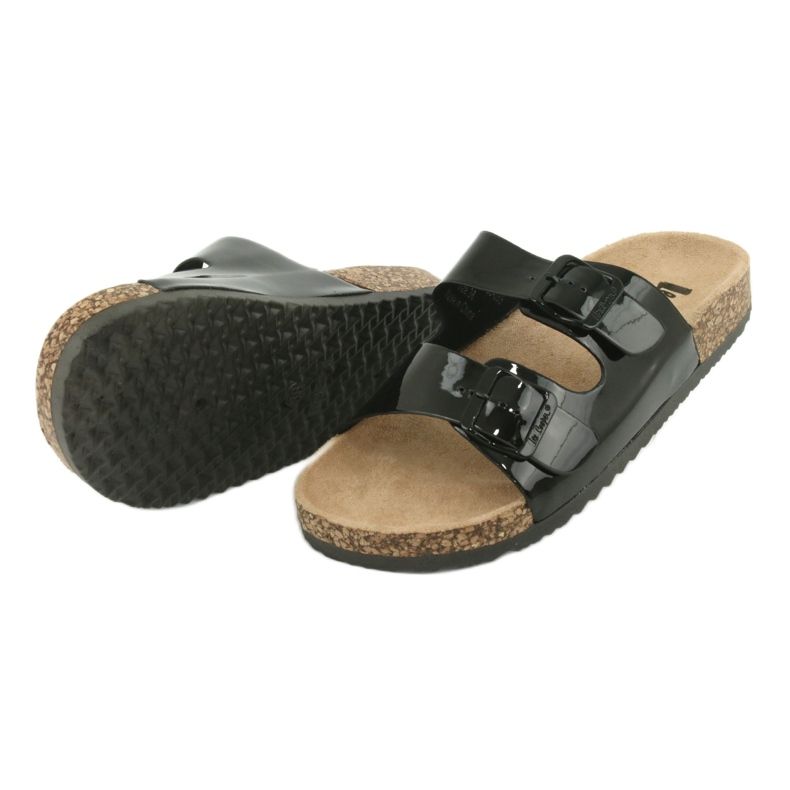 Chaussons anatomiques laqués noirs Lee Cooper 1043 3