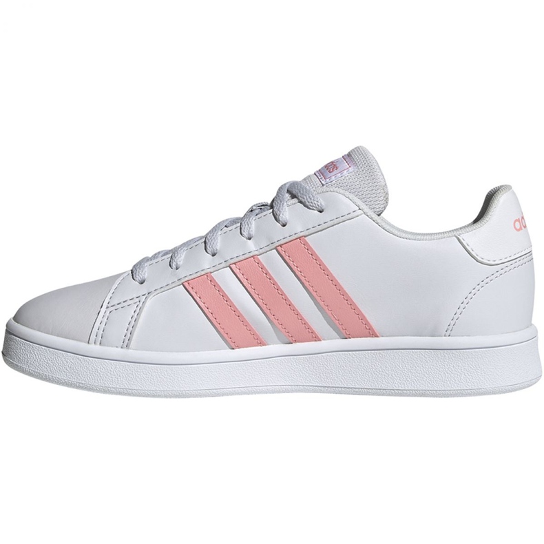 Chaussures adidas Grand Court K Jr EG1995 blanche rose 2
