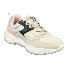 Lee Cooper Chaussures de sport pour femmes 1275 beige/rose 1 Lee Cooper Chaussures de sport pour femmes 1275 beige/rose 1