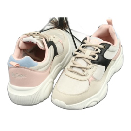 Lee Cooper Chaussures de sport pour femmes 1275 beige/rose 3 Lee Cooper Chaussures de sport pour femmes 1275 beige/rose 3
