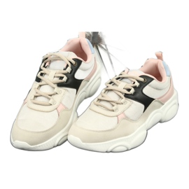 Lee Cooper Chaussures de sport pour femmes 1275 beige/rose 2 Lee Cooper Chaussures de sport pour femmes 1275 beige/rose 2
