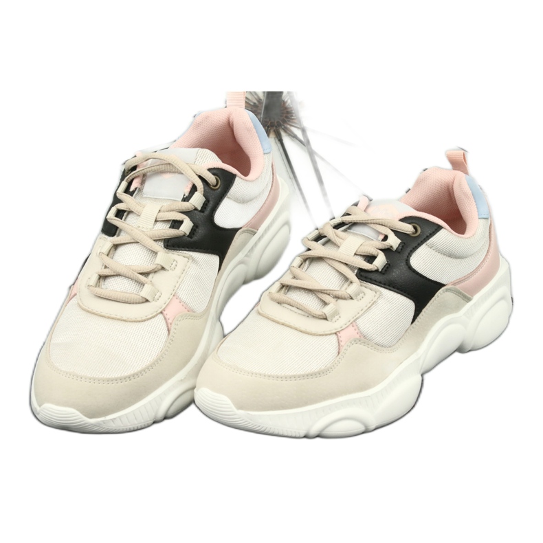 Lee Cooper Chaussures de sport pour femmes 1275 beige/rose 2 Lee Cooper Chaussures de sport pour femmes 1275 beige/rose 2
