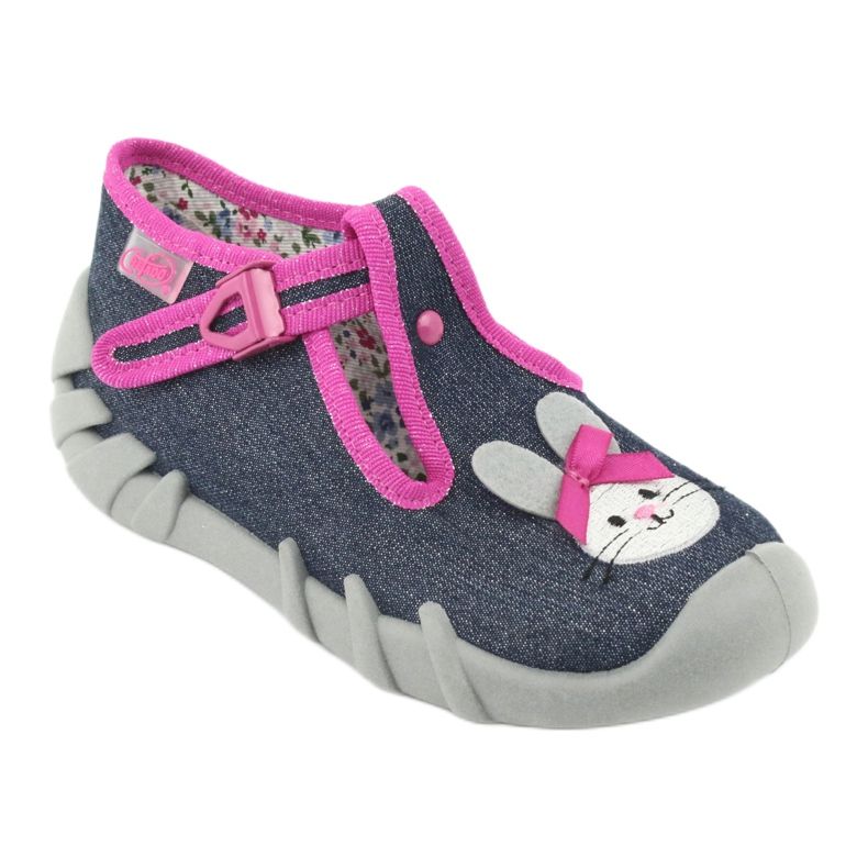 Chaussures pour enfants Befado 110P379 bleu marin rose 1