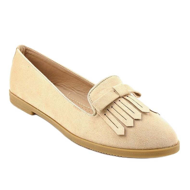 Mocassins lordsy beiges en éco-daim 2358 1