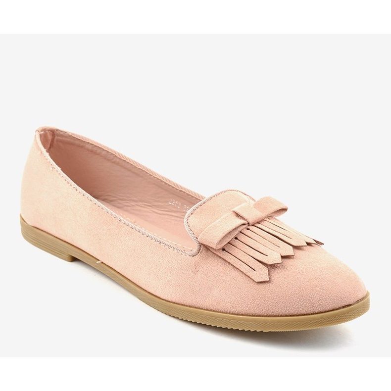 Mocassins Lordsy en éco-suède rose 2358 1