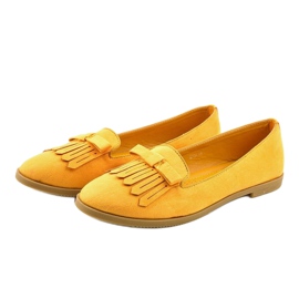 Mocassins lordsy en éco-daim jaune 2358 2