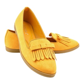 Mocassins lordsy en éco-daim jaune 2358 3