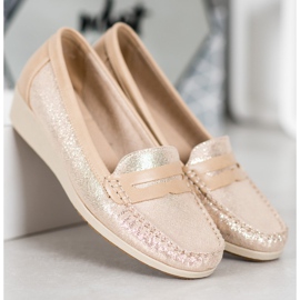 Comer Mocassins élégants sur la plate-forme jaune 4