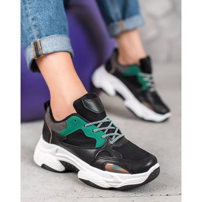 SHELOVET Baskets de sport noires le noir 2